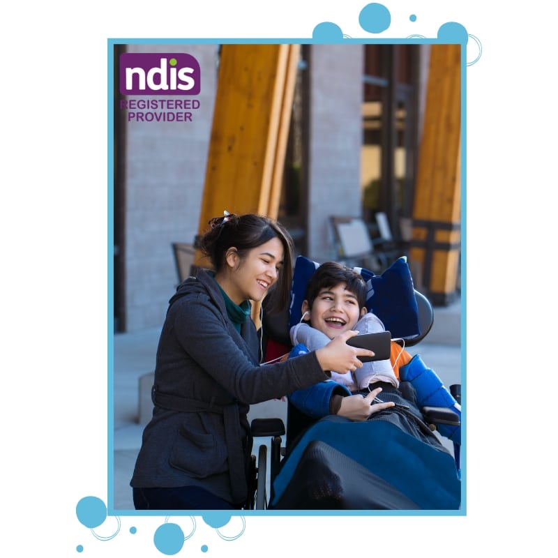 Friendly NDIS provider supporting client at home in Sydney